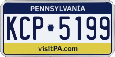 PA license plate KCP5199