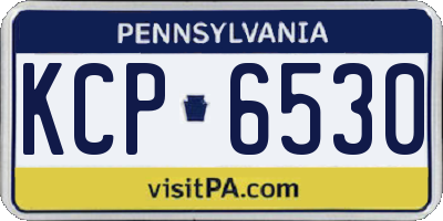 PA license plate KCP6530