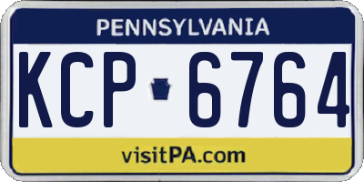 PA license plate KCP6764
