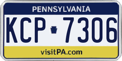 PA license plate KCP7306