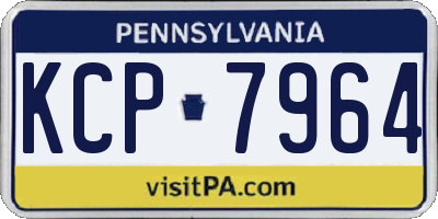 PA license plate KCP7964