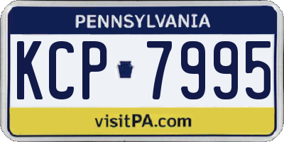 PA license plate KCP7995