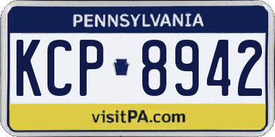 PA license plate KCP8942