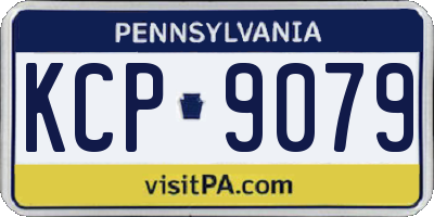 PA license plate KCP9079