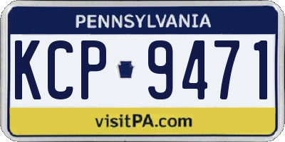 PA license plate KCP9471