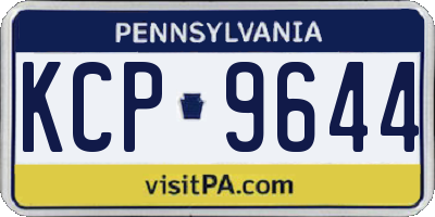 PA license plate KCP9644