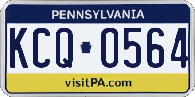 PA license plate KCQ0564