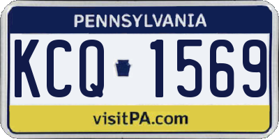 PA license plate KCQ1569