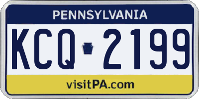 PA license plate KCQ2199