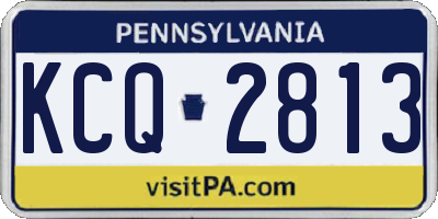 PA license plate KCQ2813