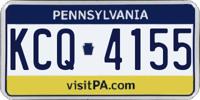 PA license plate KCQ4155