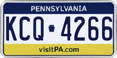 PA license plate KCQ4266