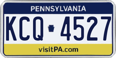 PA license plate KCQ4527