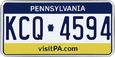 PA license plate KCQ4594
