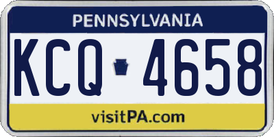 PA license plate KCQ4658