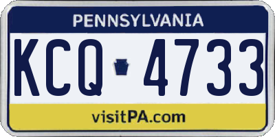 PA license plate KCQ4733