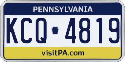PA license plate KCQ4819