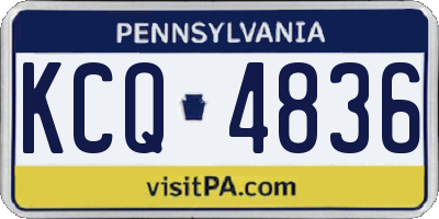 PA license plate KCQ4836