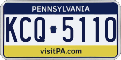 PA license plate KCQ5110