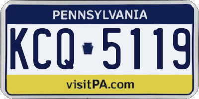PA license plate KCQ5119