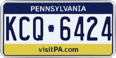 PA license plate KCQ6424