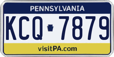 PA license plate KCQ7879