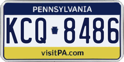 PA license plate KCQ8486
