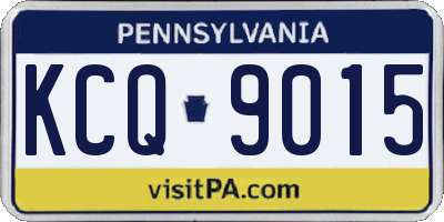 PA license plate KCQ9015