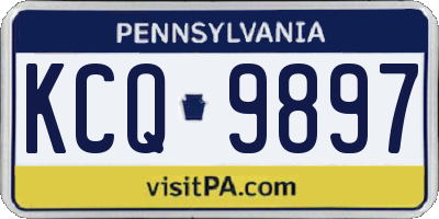 PA license plate KCQ9897