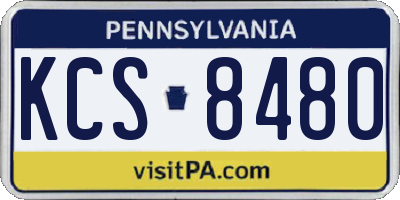 PA license plate KCS8480