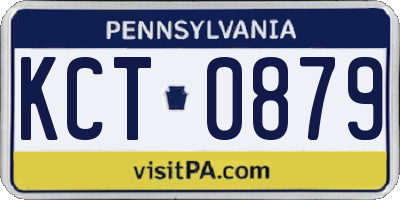 PA license plate KCT0879