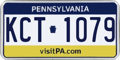 PA license plate KCT1079