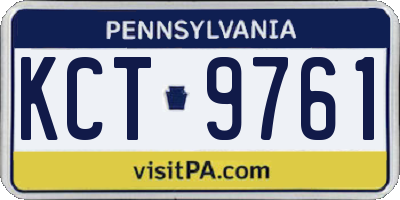 PA license plate KCT9761