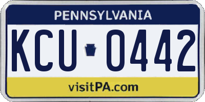 PA license plate KCU0442