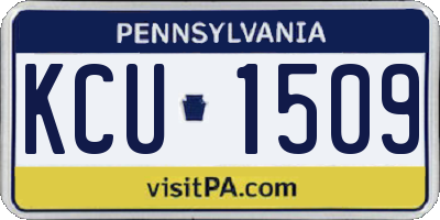 PA license plate KCU1509