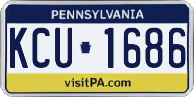 PA license plate KCU1686
