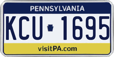 PA license plate KCU1695