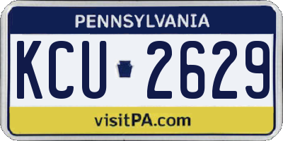 PA license plate KCU2629