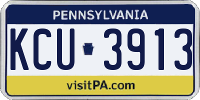 PA license plate KCU3913