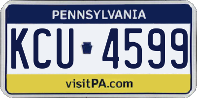 PA license plate KCU4599