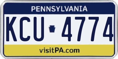 PA license plate KCU4774