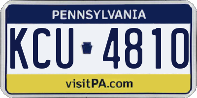PA license plate KCU4810