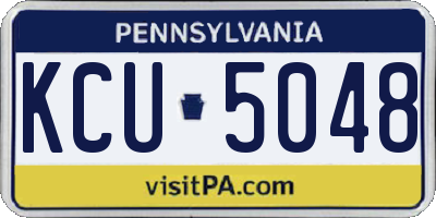 PA license plate KCU5048