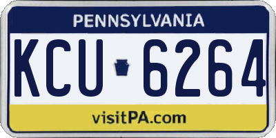 PA license plate KCU6264