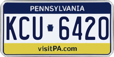 PA license plate KCU6420