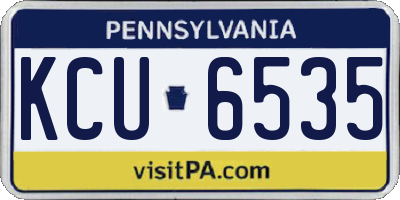 PA license plate KCU6535