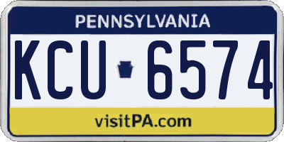 PA license plate KCU6574
