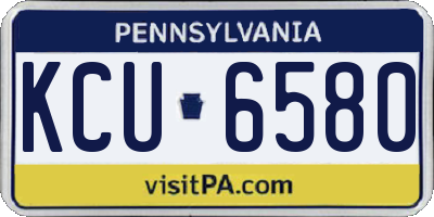 PA license plate KCU6580