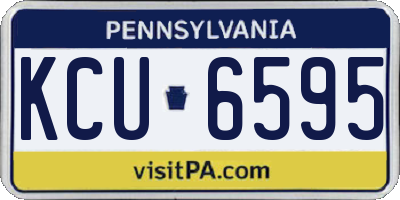 PA license plate KCU6595
