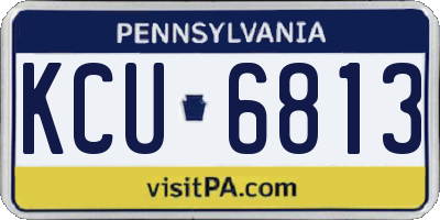 PA license plate KCU6813